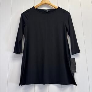 Alfani Womens Classic Minimalist Closet Staple Tunic Top Size‎ PP 3/4 Sleeve